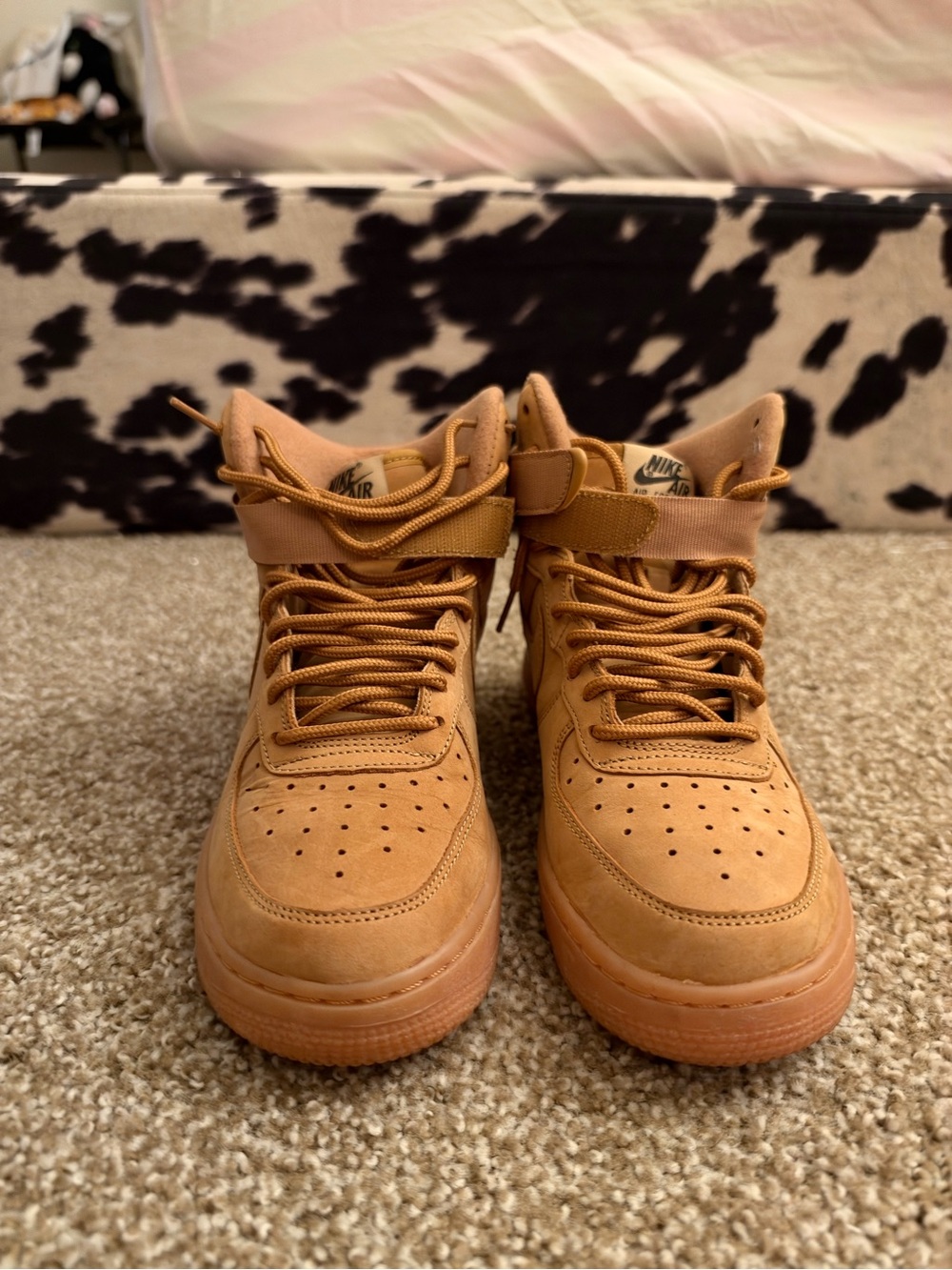 Nike Men’s High-Top Sneakers in Wheat/Tan